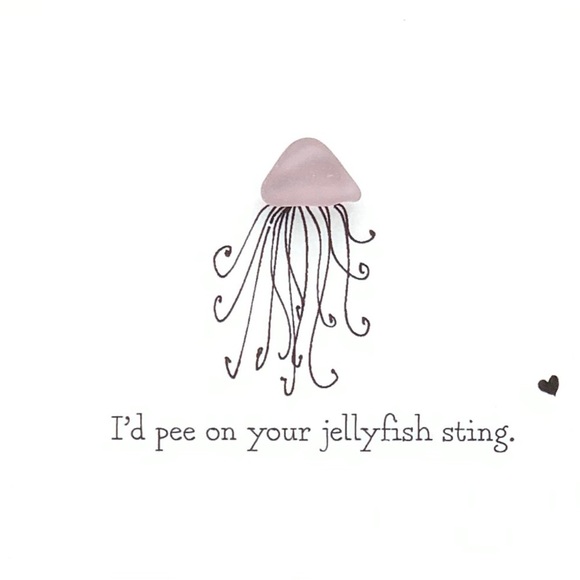 Sea Glass Art Sister Best Friend Present| Friendship Seaglass Jellyfish Gift - Picture 4 of 9